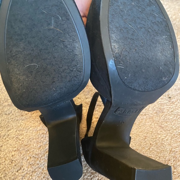 Brash black platform heels 5inch pinup shoes - Picture 3 of 6